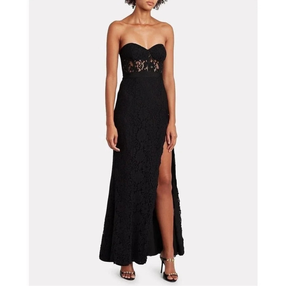 FAME & Partners Mariposa Strapless Mesh-Net Dress Size 12